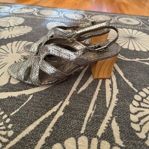 Sam Edelman silver strappy heels size 7